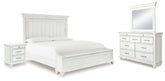 Homestyle Furniture - Ashley Furniture - Kanwyn Queen Panel Storage Bed, Dresser, Mirror and Nightstand - Queen Panel Storage Bed, Dresser, Mirror and Nightstand - B777B19