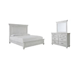 Homestyle Furniture - Ashley Furniture - Kanwyn Queen Panel Bed with Dresser and Mirror - Queen Panel Bed with Dresser and Mirror - B777B3