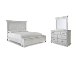 Homestyle Furniture - Ashley Furniture - Kanwyn Queen Bed with Mirrored Dresser - Queen Bed with Mirrored Dresser - B777B7