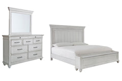 Homestyle Furniture - Ashley Furniture - Kanwyn King Panel Bed with Storage, Dresser and Mirror - King Panel Bed with Storage, Dresser and Mirror - B777B27
