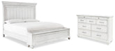 Homestyle Furniture - Ashley Furniture - Kanwyn King Storage Panel Bed and Dresser - King Storage Panel Bed and Dresser - B777B24
