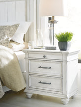 Homestyle Furniture - Ashley Furniture - Kanwyn Nightstand - Three Drawer Night Stand - B777-93