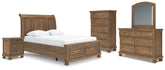 Homestyle Furniture - Ashley Furniture - Feddinger Queen Sleigh Bed, Dresser, Mirror, Chest and Nightstand - Queen Sleigh Bed, Dresser, Mirror, Chest and Nightstand - PCB779B18