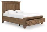 Homestyle Furniture - Ashley Furniture - Feddinger Queen Panel Storage Bed - Queen Panel Storage Bed - PCB779B11