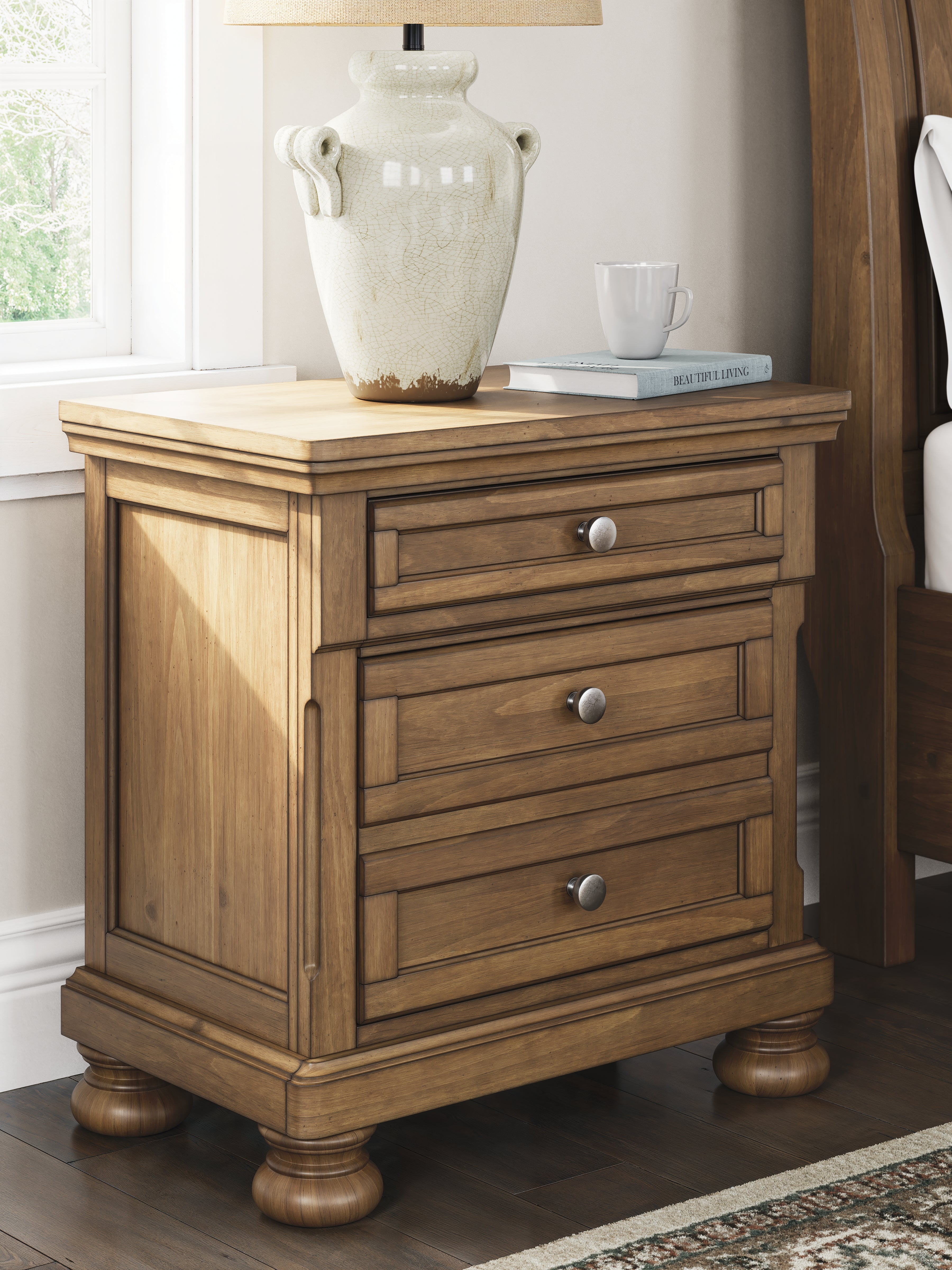 Homestyle Furniture - Ashley Furniture - Feddinger Nightstand - Two Drawer Night Stand - PCB779-92
