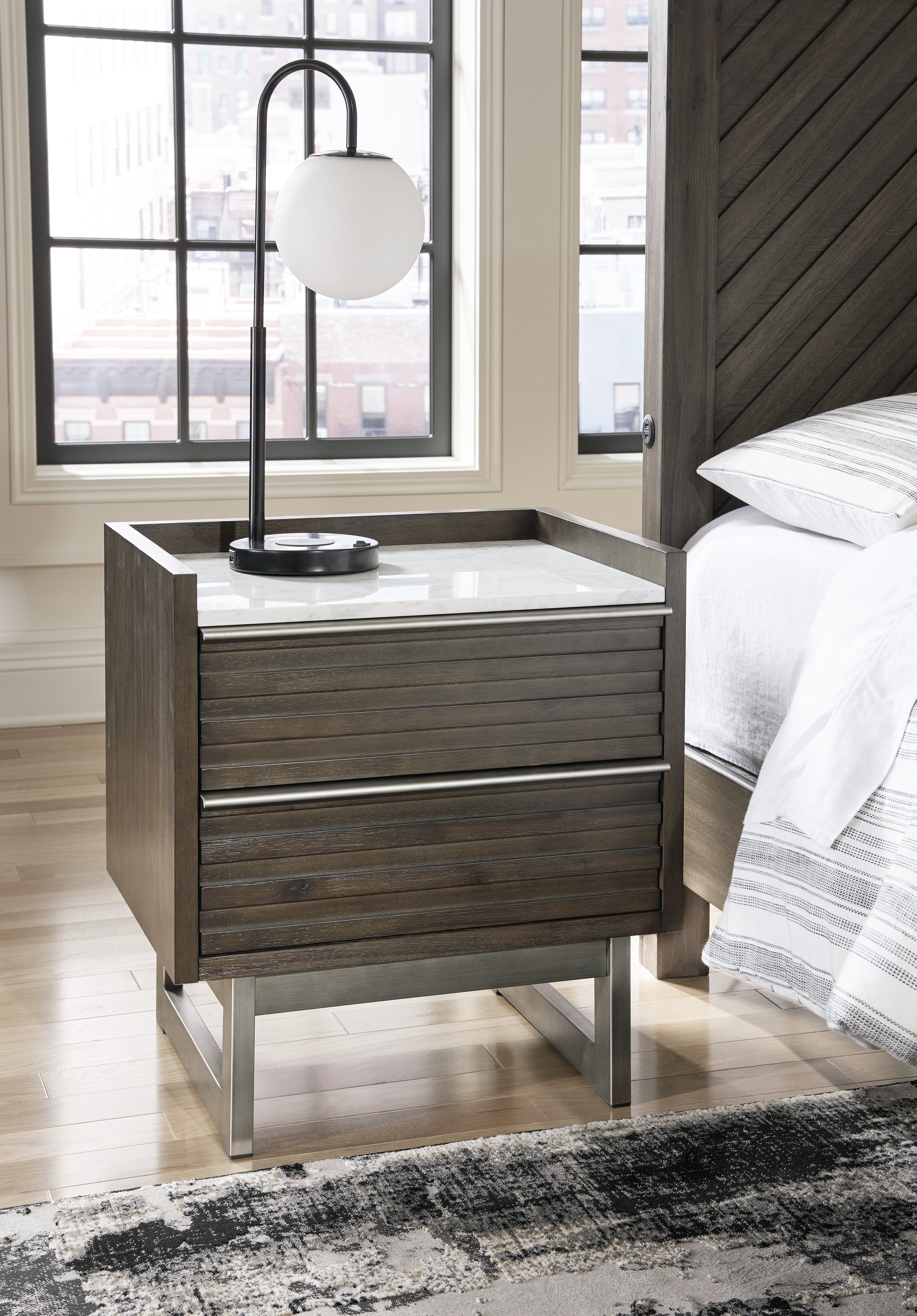 Homestyle Furniture - Ashley Furniture - Arkenton Nightstand - Two Drawer Night Stand - B786-92