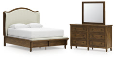 Homestyle Furniture - Ashley Furniture - Sturlayne Queen Upholstered Panel Bed, Dresser and Mirror - Queen Upholstered Panel Bed, Dresser and Mirror - B787B3