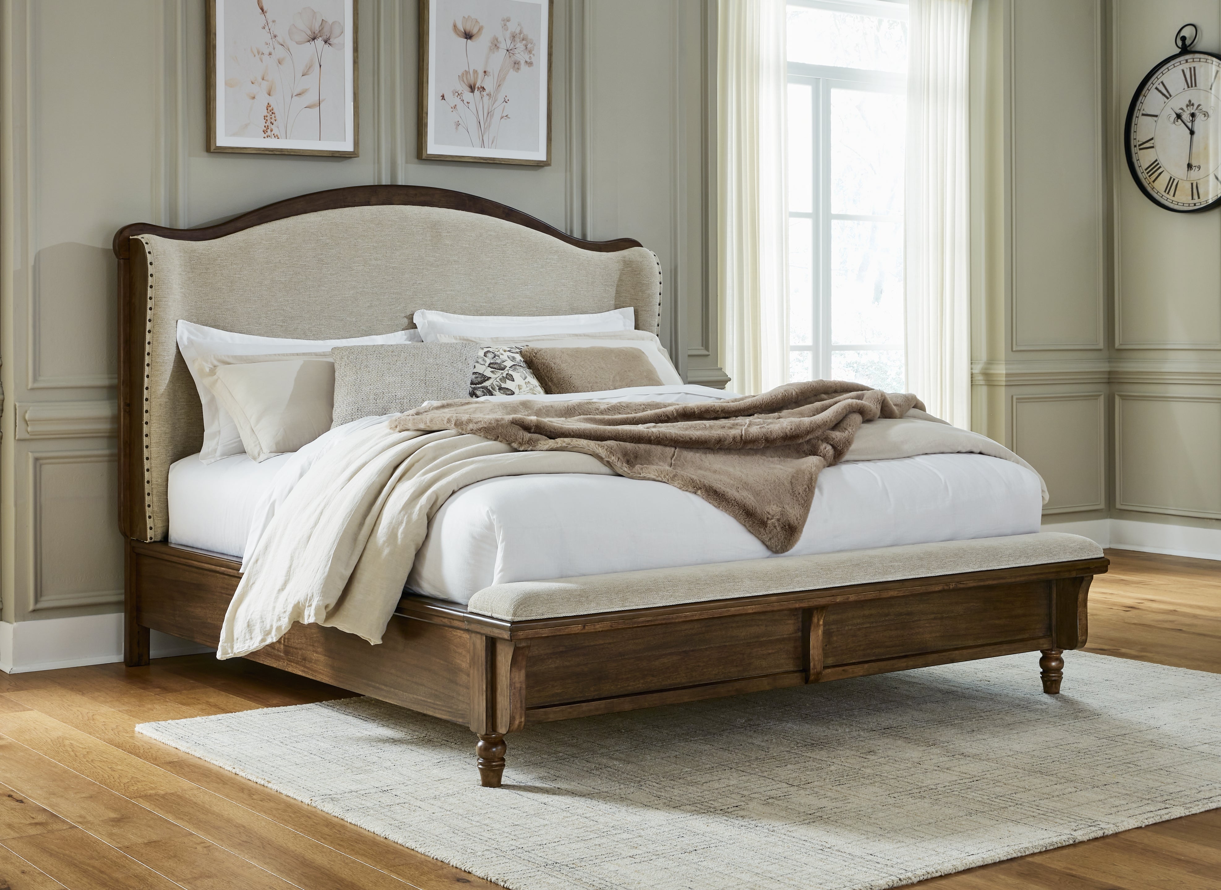 Homestyle Furniture - Ashley Furniture - Sturlayne King Upholstered Panel Bed - King Upholstered Panel Bed - B787B4