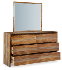 Dressonni Queen Panel Bed, Dresser and Mirror