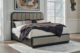 Homestyle Furniture - Ashley Furniture - Rowanbeck California King Upholstered Panel Bed - California King Upholstered Panel Bed - B821B5