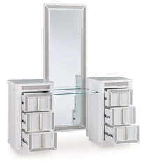 Homestyle Furniture - Ashley Furniture - Chalanna Vanity with Mirror - Vanity with Mirror - B822B7