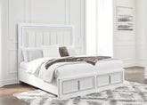 Homestyle Furniture - Ashley Furniture - Chalanna California King Upholstered Storage Bed - California King Upholstered Storage Bed - B822B5