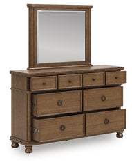 Homestyle Furniture - Ashley Furniture - Rowlenstown Dresser and Mirror - Dresser and Mirror - PCB824B1