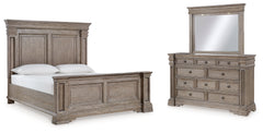 Homestyle Furniture - Ashley Furniture - Blairhurst California King Panel Bed, Dresser and Mirror - California King Panel Bed, Dresser and Mirror - B916B7