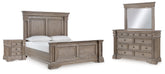 Homestyle Furniture - Ashley Furniture - Blairhurst King Panel Bed, Dresser, Mirror and Nightstand - King Panel Bed, Dresser, Mirror and Nightstand - B916B9