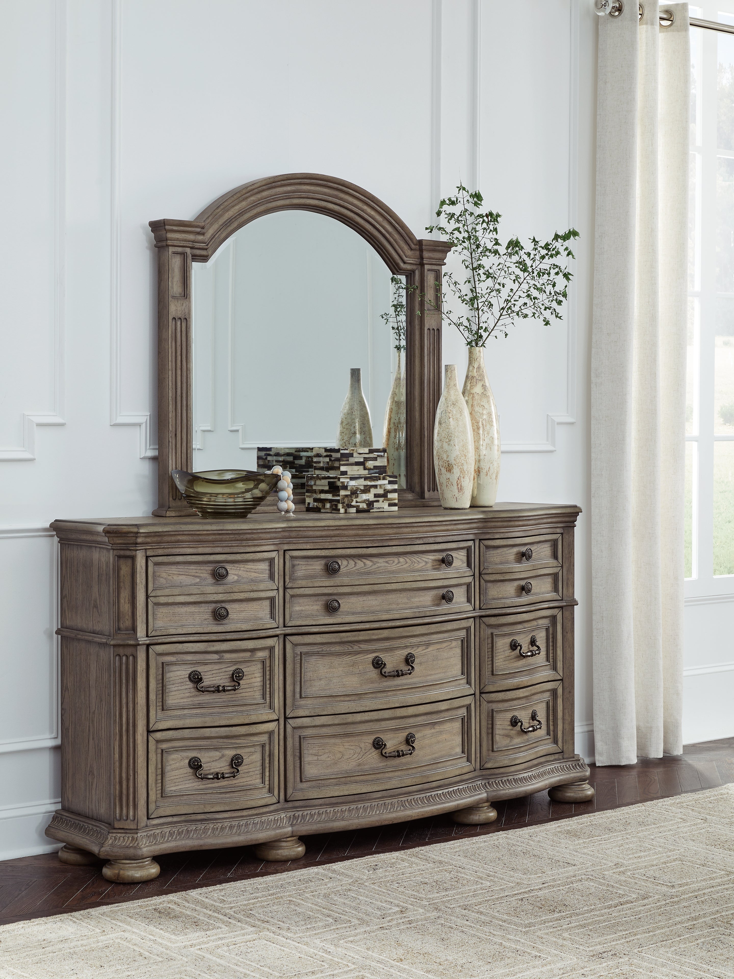 Homestyle Furniture - Ashley Furniture - Ardenfield Dresser and Mirror - Dresser and Mirror - B944B1