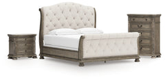 Homestyle Furniture - Ashley Furniture - Ardenfield California King Sleigh Bed, Chest and Nightstand - California King Sleigh Bed, Chest and Nightstand - B944B6