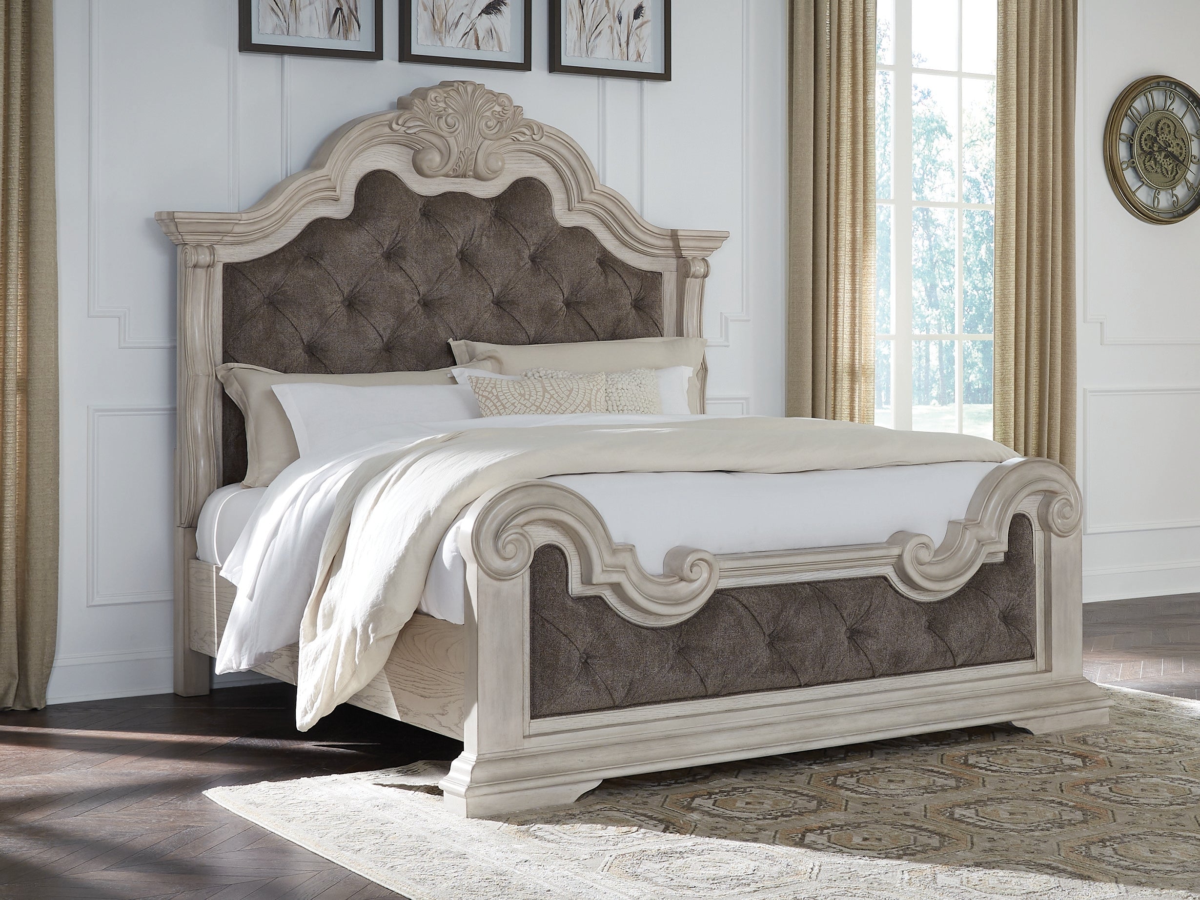 Homestyle Furniture - Ashley Furniture - Bruchandi California King Upholstered Panel Bed - California King Upholstered Panel Bed - PCB948B5