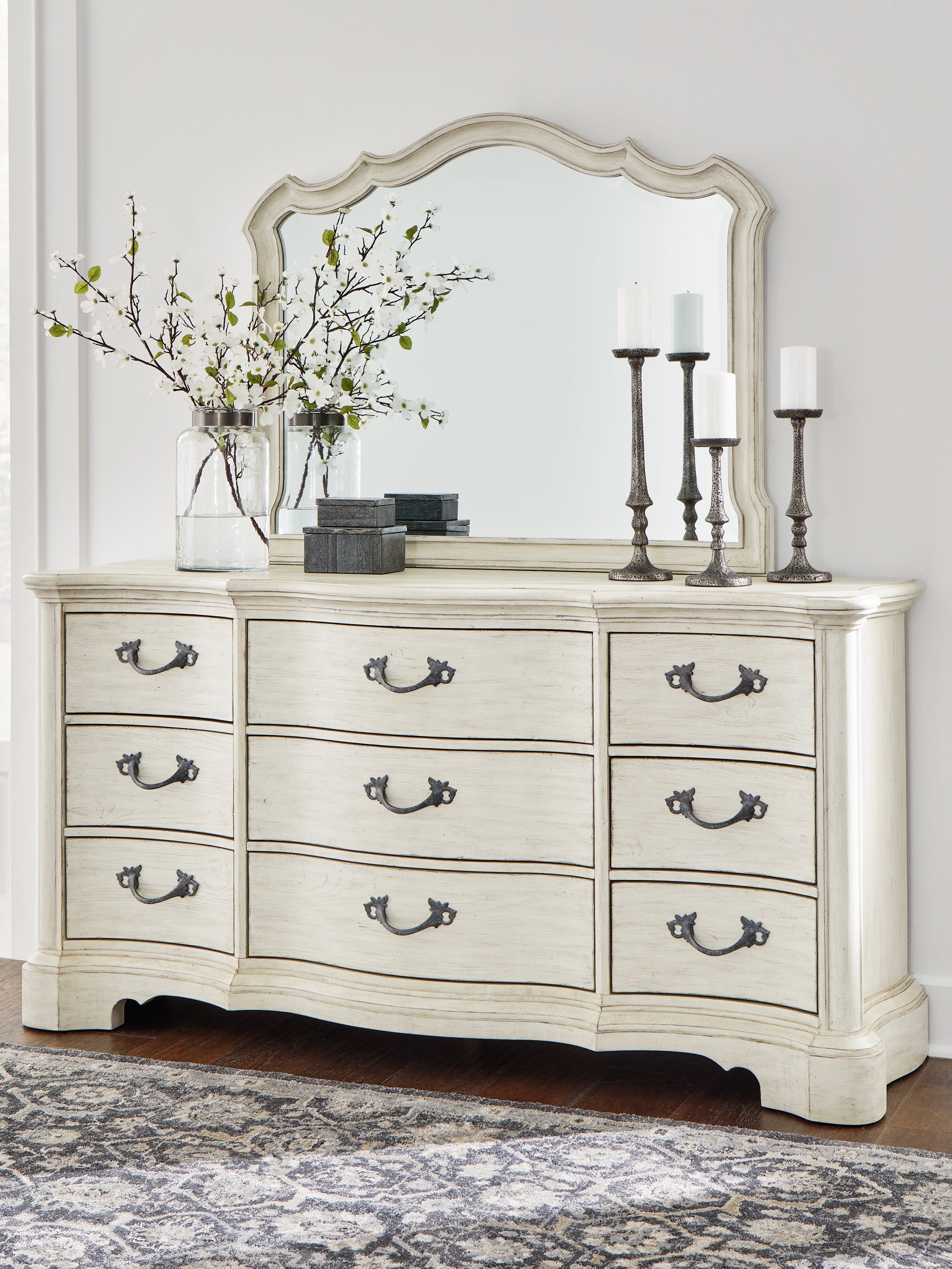 Homestyle Furniture - Ashley Furniture - Arlendyne Dresser and Mirror - Dresser and Mirror - B980B1