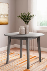 Homestyle Furniture - Ashley Furniture - Shullden Drop Leaf Dining Table - Round DRM Drop Leaf Table - D194-15