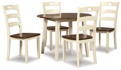 Homestyle Furniture - Ashley Furniture - Woodanville Dining Table with 4 Chairs - Dining Table with 4 Chairs - D335D3