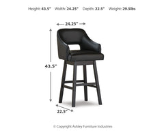 Tallenger Bar Height Bar Stool (Set of 2)