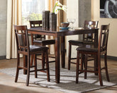 Homestyle Furniture - Ashley Furniture - Bennox Counter Height Dining Table and Bar Stools (Set of 5) - DRM Counter Table Set (5/CN) - D384-223