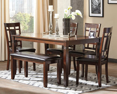 Homestyle Furniture - Ashley Furniture - Bennox Dining Table and Chairs with Bench (Set of 6) - Dining Room Table Set (6/CN) - D384-325