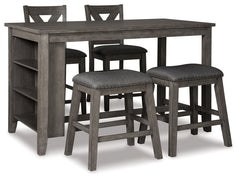 Homestyle Furniture - Ashley Furniture - Caitbrook Counter Height Dining Table and 4 Barstools - Counter Height Dining Table and 4 Barstools - D388D1