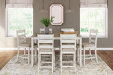 Homestyle Furniture - Ashley Furniture - Skempton Counter Height Dining Table and Bar Stools (Set of 7) - RECT DRM Counter TBL Set(7/CN) - D394-423