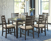 Homestyle Furniture - Ashley Furniture - Rokane Dining Table and Chairs (Set of 7) - Dining Room Table Set (7/CN) - D397-425