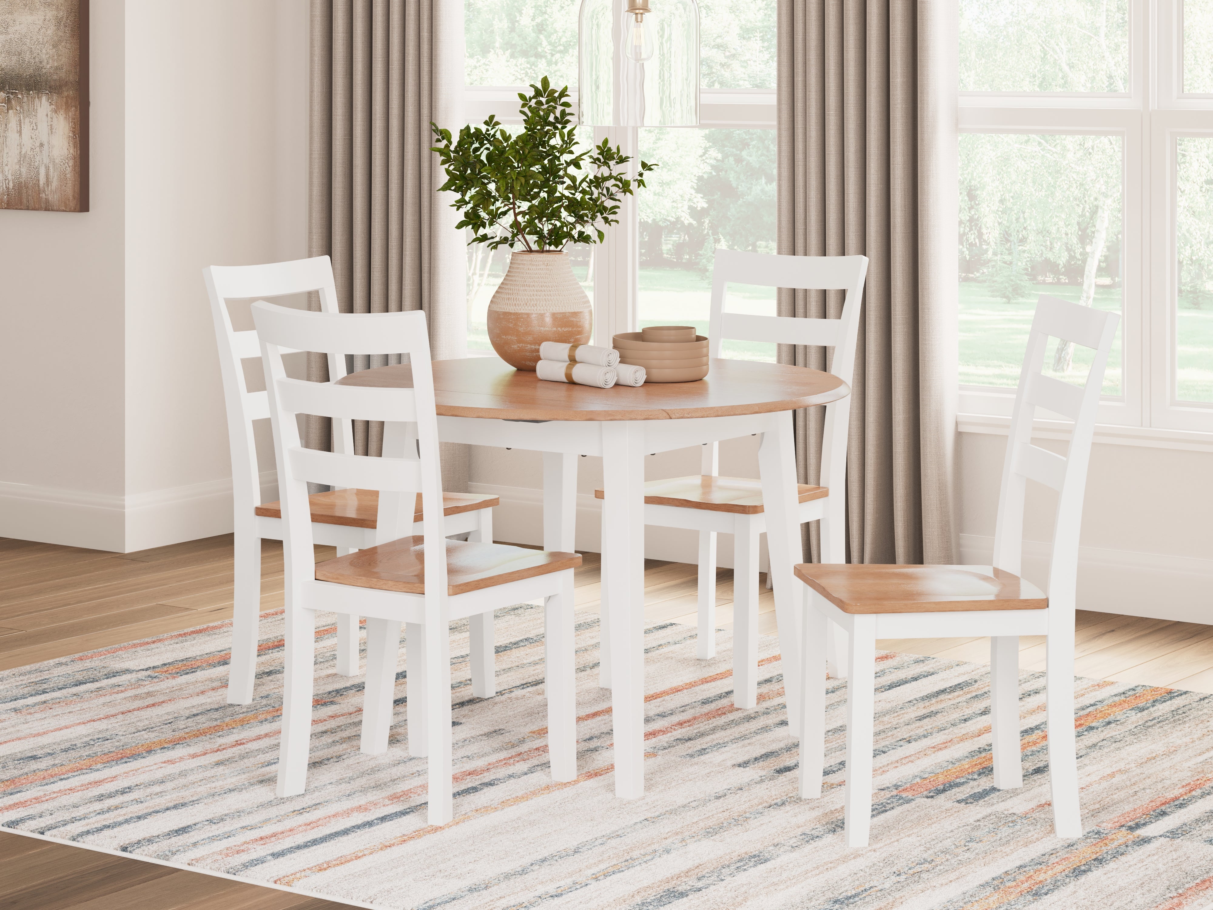 Homestyle Furniture - Ashley Furniture - Gesthaven Dining Table and 4 Chairs - Dining Table and 4 Chairs - D398D1