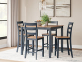 Homestyle Furniture - Ashley Furniture - Gesthaven Counter Height Dining Table and 4 Barstools (Set of 5) - DRM Counter Table Set (5/CN) - D399-223
