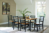 Homestyle Furniture - Ashley Furniture - Blondon Dining Table and 6 Chairs (Set of 7) - RECT DRM Table Set (7/CN) - D413-425