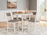 Homestyle Furniture - Ashley Furniture - Erinberg Counter Height Dining Table and 4 Barstools (Set of 5) - DRM Counter Table Set (5/CN) - D423-223