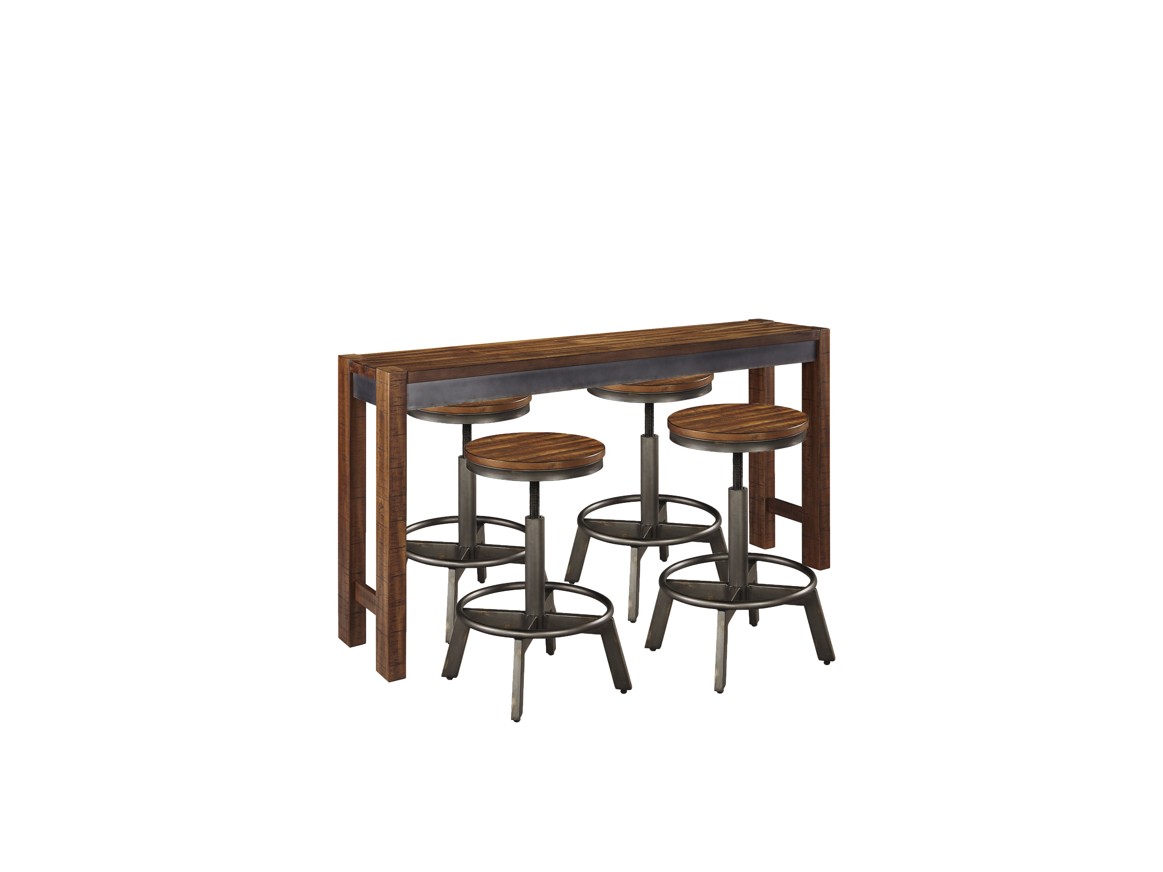 Homestyle Furniture - Ashley Furniture - Torjin Counter Height Dining Table with 4 Barstools - Counter Height Dining Table with 4 Barstools - D440D2