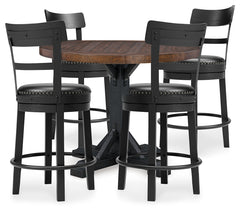 Homestyle Furniture - Ashley Furniture - Valebeck Counter Height Table and 4 Barstools - Counter Height Table and 4 Barstools - D546D25