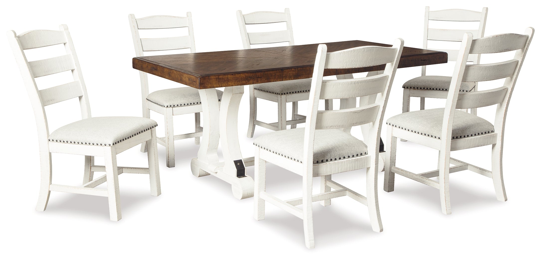 Homestyle Furniture - Ashley Furniture - Valebeck Dining Table and 6 Chairs - Dining Table and 6 Chairs - D546D6