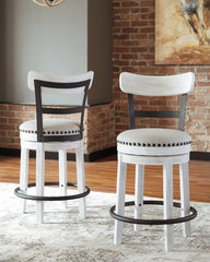 Homestyle Furniture - Ashley Furniture - Valebeck Counter Height Bar Stool - UPH Swivel Barstool (1/CN) - D546-524