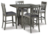 Homestyle Furniture - Ashley Furniture - Hallanden Counter Height Dining Table and 4 Barstools - Counter Height Dining Table and 4 Barstools - D589D3