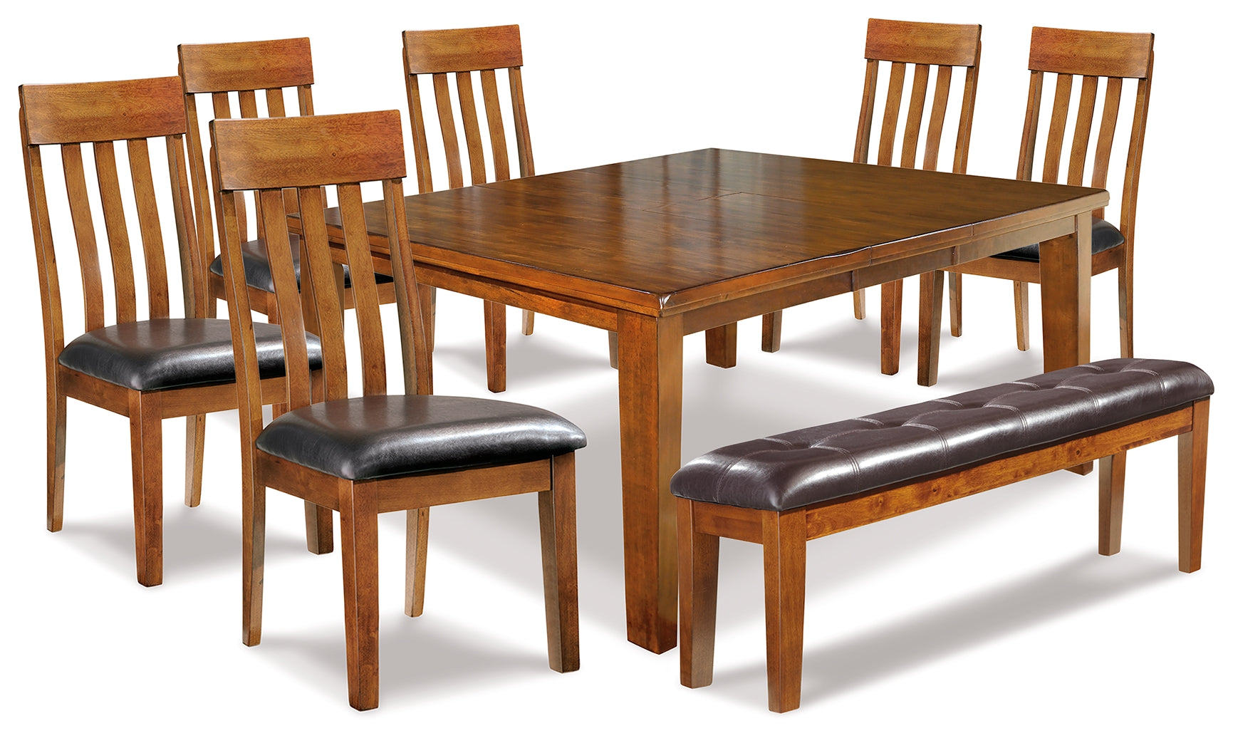 Homestyle Furniture - Ashley Furniture - Ralene Dining Table and 6 Chairs and Bench - Dining Table and 6 Chairs and Bench - D594D10