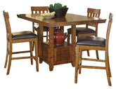 Homestyle Furniture - Ashley Furniture - Ralene Counter Height Dining Table and 4 Barstools - Counter Height Dining Table and 4 Barstools - D594D1