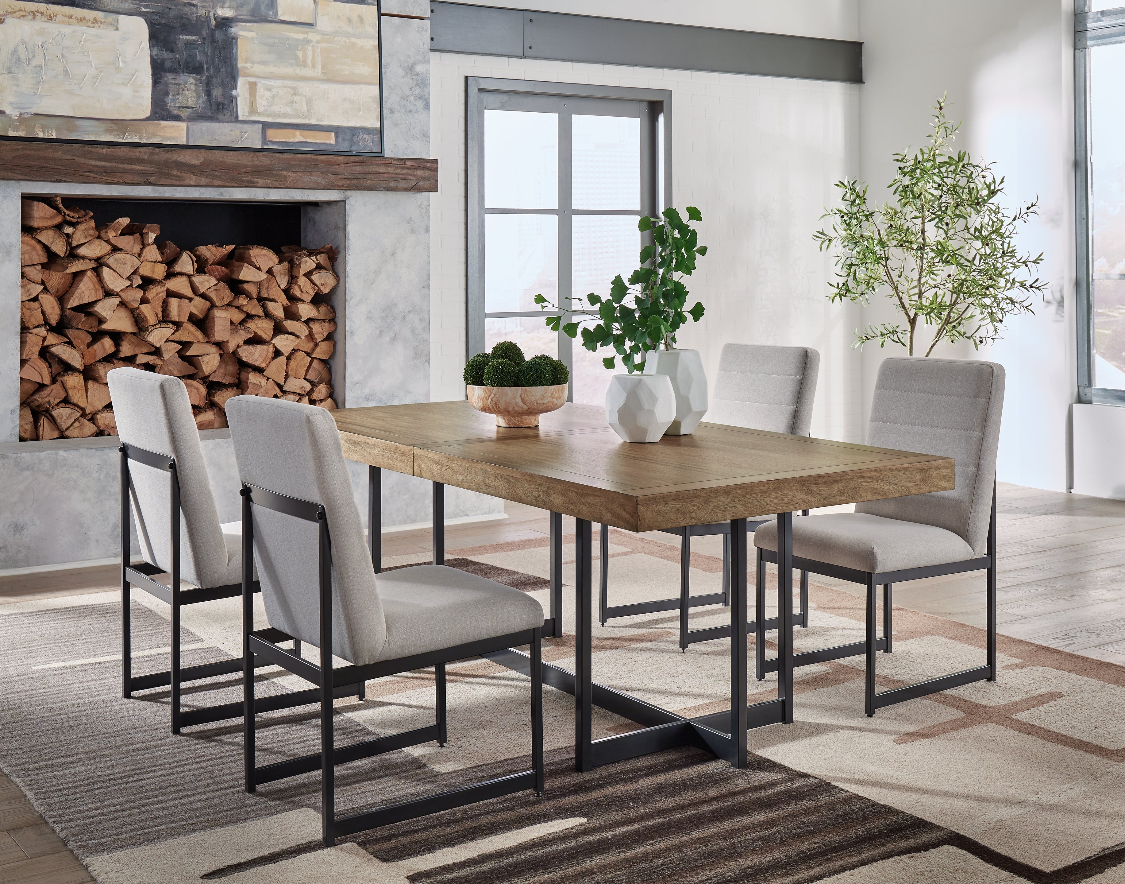 Homestyle Furniture - Ashley Furniture - Tomtyn Dining Table and 4 Chairs - Dining Table and 4 Chairs - D622D1
