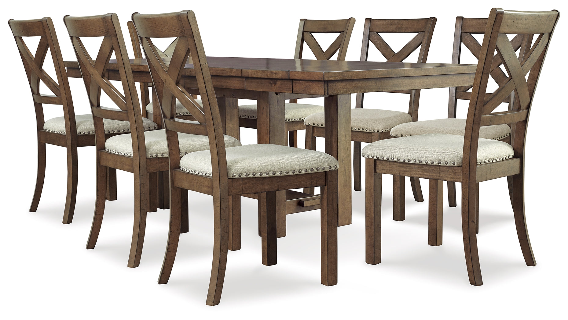 Homestyle Furniture - Ashley Furniture - Moriville Dining Table and 8 Chairs - Dining Table and 8 Chairs - D631D13