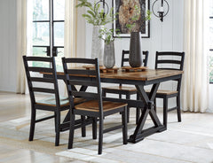 Homestyle Furniture - Ashley Furniture - Wildenauer Dining Table and 4 Chairs - Dining Table and 4 Chairs - D634D1