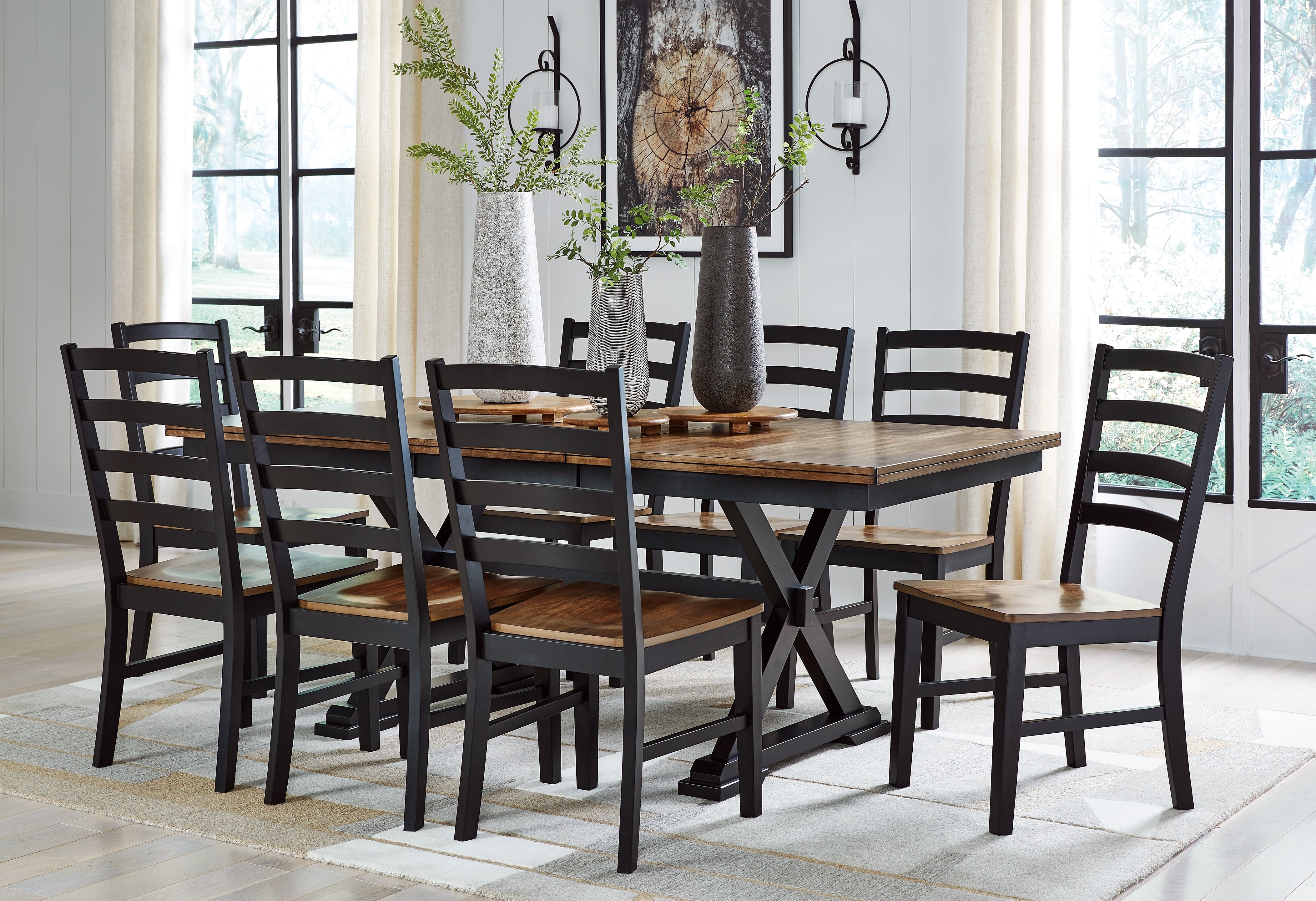 Homestyle Furniture - Ashley Furniture - Wildenauer Dining Table and 8 Chairs - Dining Table and 8 Chairs - D634D5