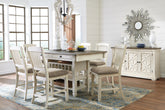Homestyle Furniture - Ashley Furniture - Bolanburg Counter Height Dining Table and 6 Barstools with Server - Counter Height Dining Table and 6 Barstools with Server - D647D23
