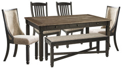 Homestyle Furniture - Ashley Furniture - Tyler Creek Dining Table with 4 Chairs and Bench - Dining Table with 4 Chairs and Bench - D736D6