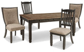 Homestyle Furniture - Ashley Furniture - Tyler Creek Dining Table and 4 Chairs - Dining Table and 4 Chairs - D736D12