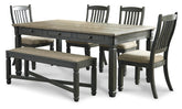Homestyle Furniture - Ashley Furniture - Tyler Creek Dining Table, 4 Chairs and Bench - Dining Table, 4 Chairs and Bench - D736D2